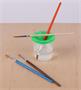 Brush pot wit lid, plastic, COOL BY VICTORIA, assorted colours